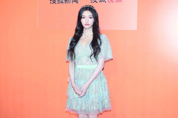 Chinese Actress Lin Yun Attends Show Campaign Beijing China July Stock Image