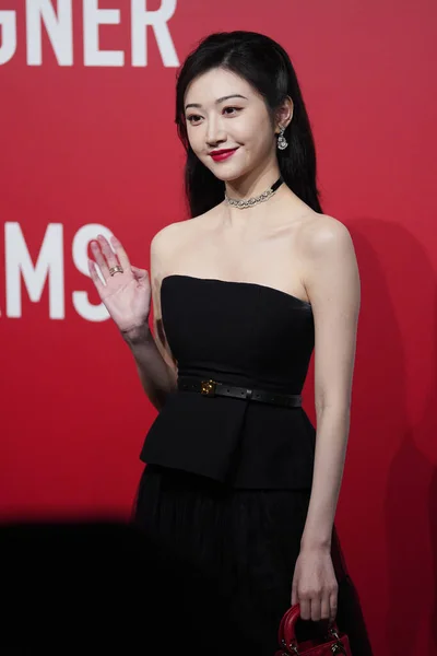 Chinese Actress Jing Tian Attends Exhibition Dior Chengdu City Southwest Royalty Free Stock Photos