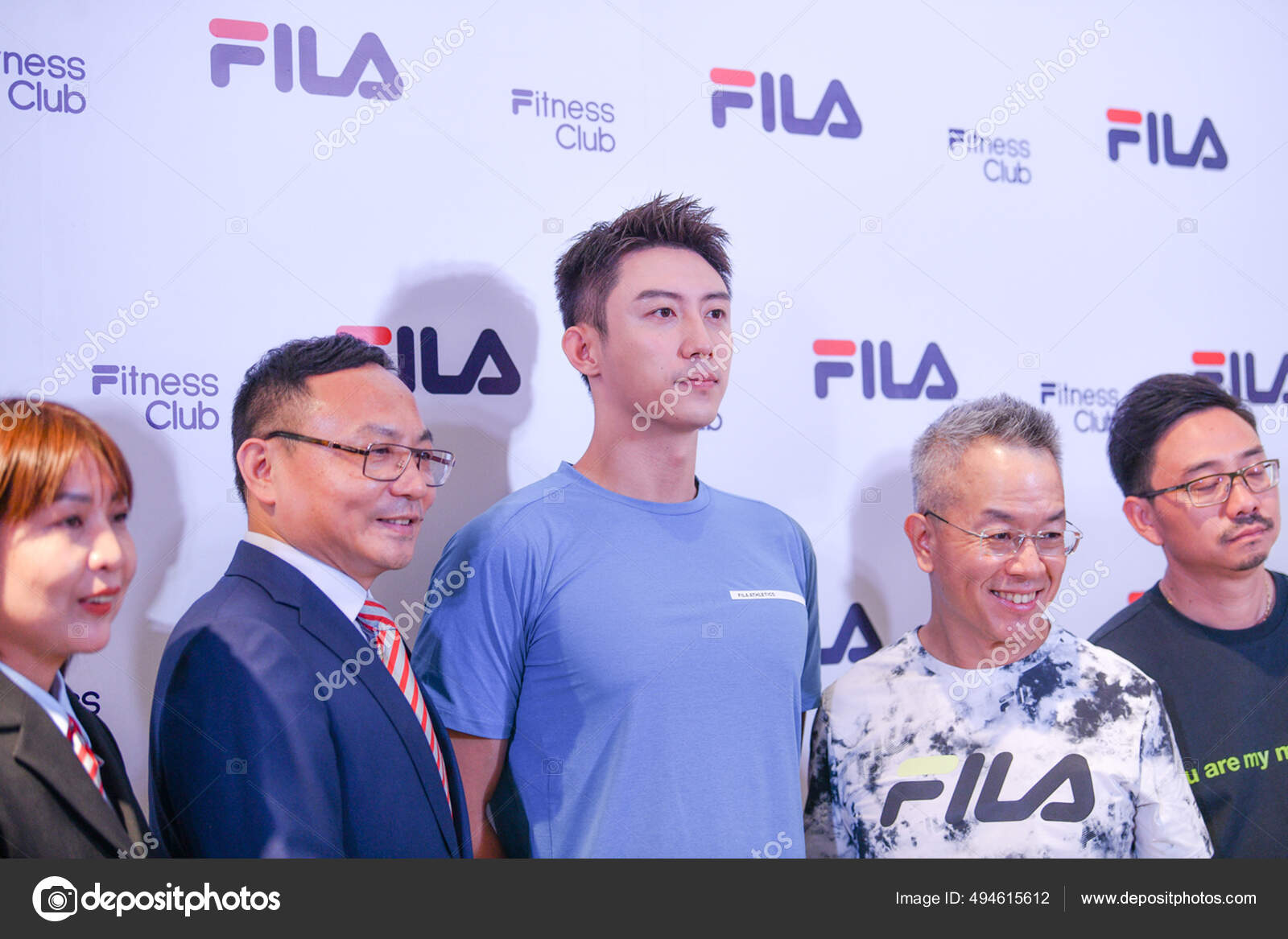 Chinese Actor Model Huang Jingyu Also Known Johnny Huang Stands Stock
