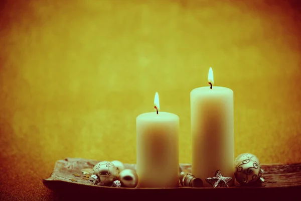 Velas de Navidad — Foto de Stock