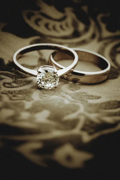 Svatební prsteny Royalty Free Stock Fotografie