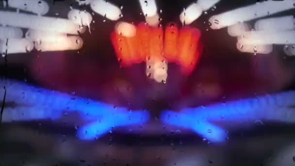 Kaleidoscope fast blinking lights — Stock Video