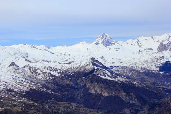 Mountains in Pyrenees, winter, spring