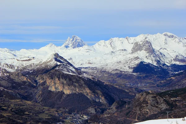 Mountains in Pyrenees, winter, spring — Stock Photo, Image