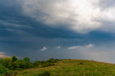 Fırtına bulutları saskatchewan Kanada kırsalında