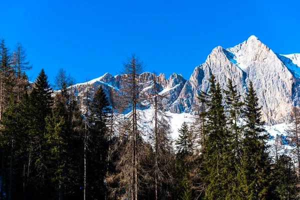 Widok Góry Zimie — Zdjęcie stockowe