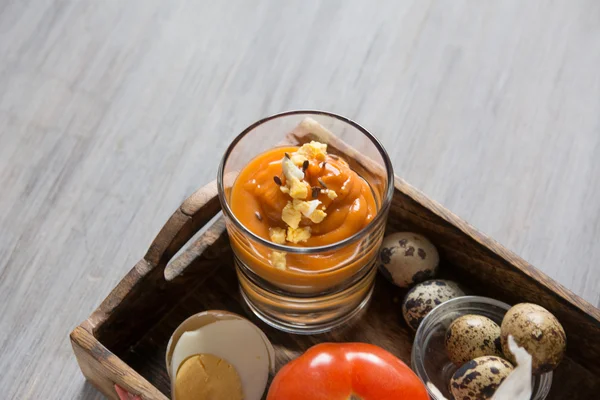Gazpacho, crema di pomodoro e verdure — Foto Stock