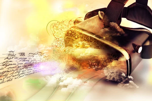 Sanal gerçeklik gözlükle th bırakarak üç boyutlu görüntü