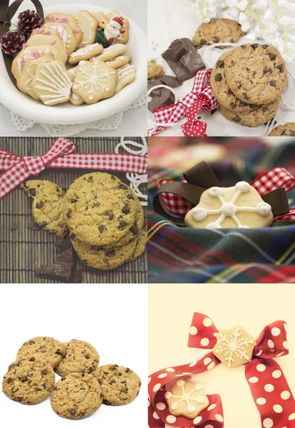 Collage de biscuits de Noël — Photo