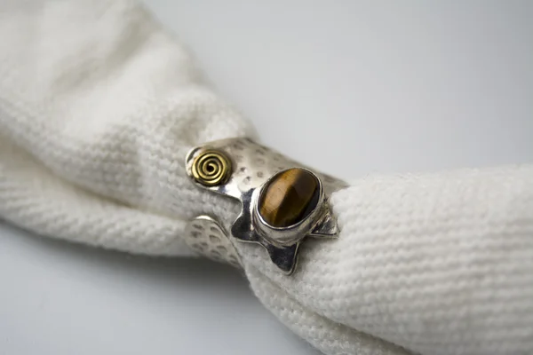 Kaplan gözü taşlı Gümüş Yüzükler