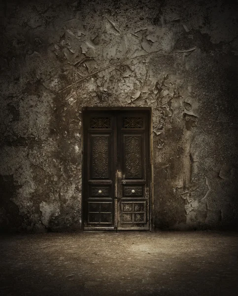 Porta misteriosa — Fotografia de Stock