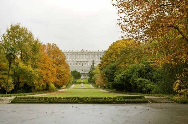 Palácio Real de Madrid, Jardins Campo del Moro — Fotografia de Stock
