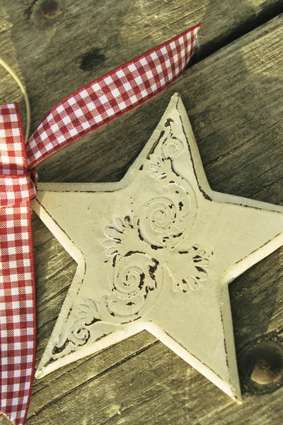Wooden star christmas — Stock Photo, Image