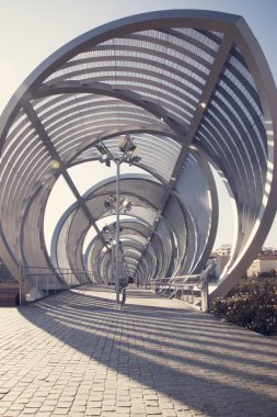  Arganzuela köprü madrid rio park, madrid, İspanya. 