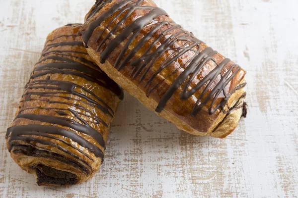 Pastries filled with chocolate — Stock Photo, Image