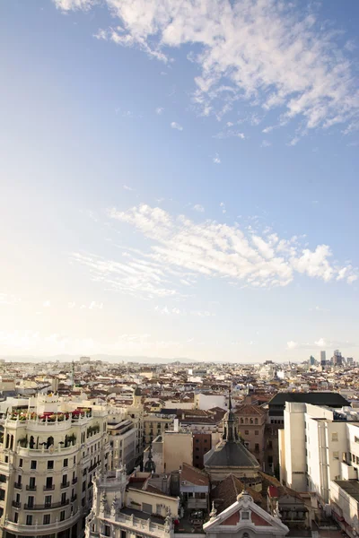 Skyline, central Madrid district — Stock Photo, Image