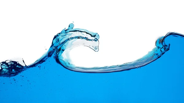 Beyaz arkaplanda su sıçraması izole edildi