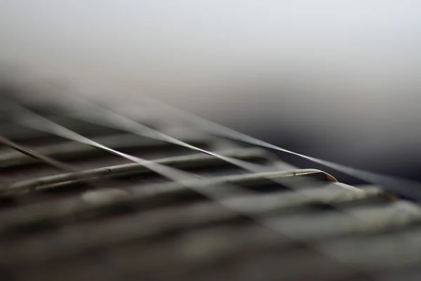 Guitarra fingerboard close up — Fotografia de Stock