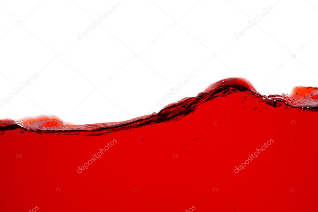 Red wine splash - close up abstract backgroun