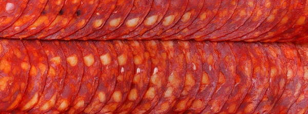 Пепперони Сосиски Пепперони Piquant Spicy Durable Sausages Cured Meat Products Лицензионные Стоковые Изображения