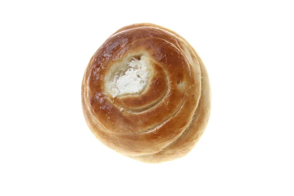 Producto de panadería fotografiado sobre fondo blanco aislado — Foto de Stock