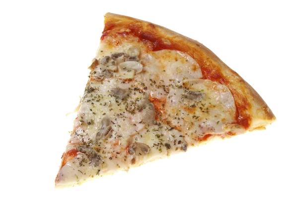 Pizza photographed on isolated on white background — Stock Photo, Image