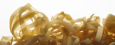 Beyaz - banner/başlık baskı izole makarna   