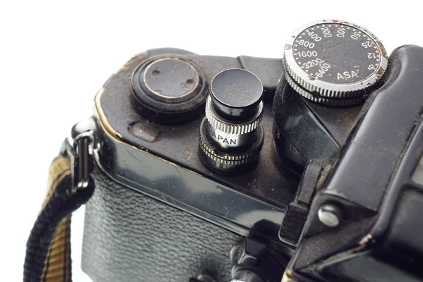 Часть старой грязной фотокамеры — стоковое фото