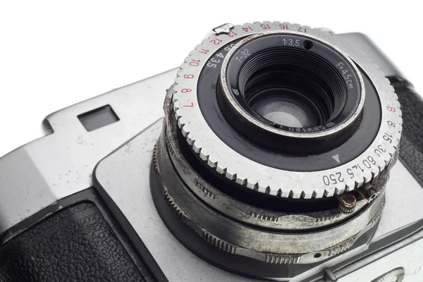 Deel van de oude vuile fotografische camera — Stockfoto