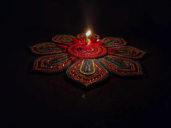 En son yansıma yağ lambası veya 3 boyutlu gaz lambası veya gölge gaz lambası resmi