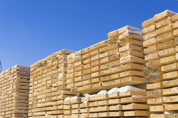 Wood material market Stock Photo