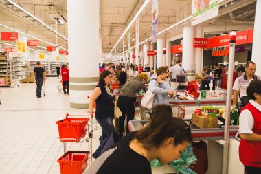 süpermarket sıraya