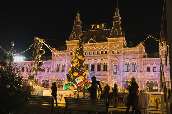 Plaza Roja Navidad en Moscú — Foto de Stock