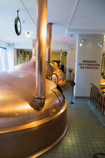 Amsterdam Heineken beer museum — Stock Photo, Image