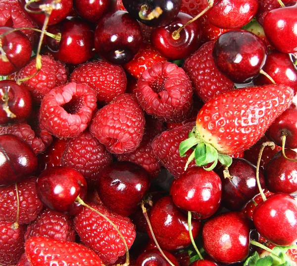 Uma mistura de lanches de frutas saudáveis Fotografia De Stock