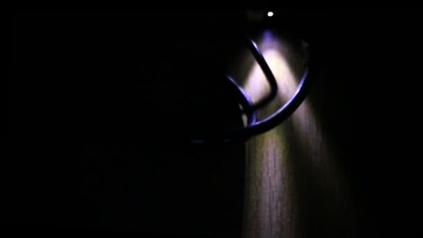 Lumière de transfert de données la nuit — Video