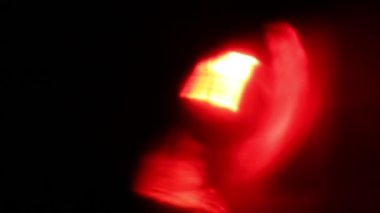 Yanıp sönen kırmızı Led acil ışık geceleri