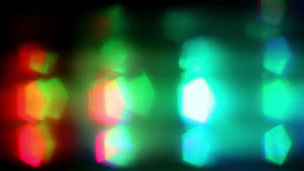 Flackerndes LED-Licht in der Nacht — Stockvideo