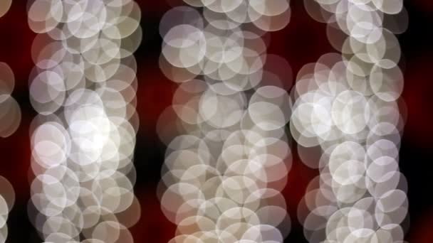 离焦模糊的粒子指示灯闪烁在晚上 — 图库视频影像