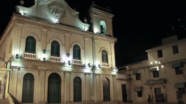 St Lazarus Portekiz sömürge kilisede Macau geceleri