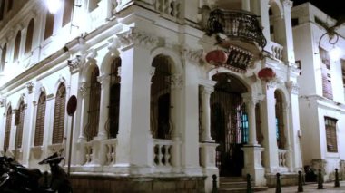 Macau St Lazarus Quarter alanda gece