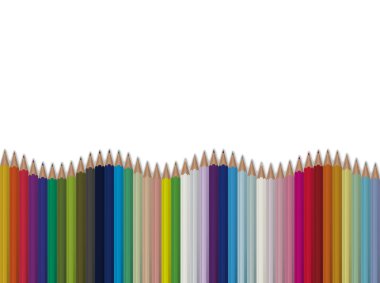 Parlak sorunsuz vektör kalemler arka plan.