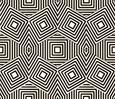Küp rhombus geometrik şekil desen vektör sorunsuz siyah beyaz el boyalı. Geometrik arka plan. Duvar kağıdı, sarma, kumaş, arka plan, giyim, baskı, Web için grafik stili