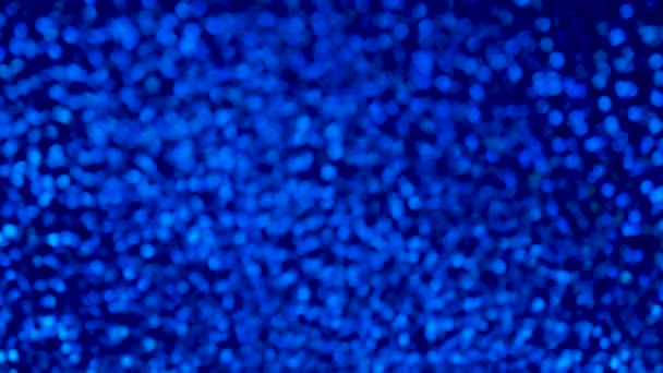 蓝色序列纹理背景 4K分辨率视频 亮晶晶的亮晶晶的海军背景 — 图库视频影像