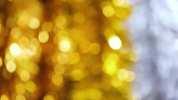 Αφηρημένο Λαμπερό Glitter Φόντο Βίντεο Χρυσό Και Λευκό Φόντο Glitter — Αρχείο Βίντεο