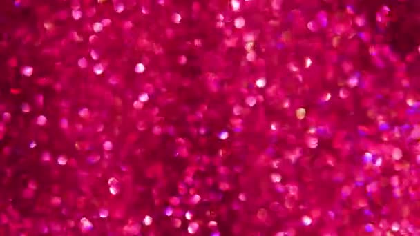 Luminoso Rosa Glitter Sfondo Scintillante Risoluzione Sfondo Glitter Rosa Con — Video Stock