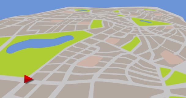 Map Animation Για Ταξί Πρακτορείο Ταξί Χάρτη Φόντο Έννοια Gps — Αρχείο Βίντεο