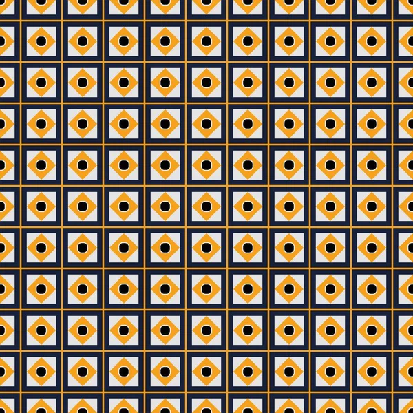 Nahtlose abstrakte Muster aus Quadraten. Muster im marokkanischen Stil — Stockvektor