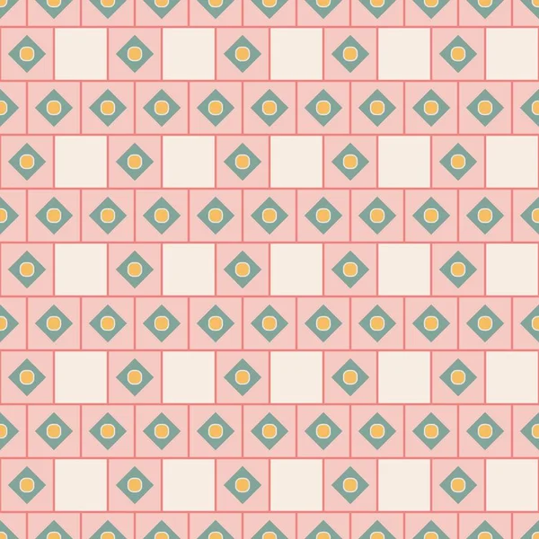 Безшовний абстрактний візерунок, зроблений з квадратів. Візерунок у марокканському стилі — стоковий вектор