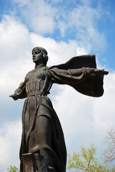 Legendariska prinsessa lybed, monument till grundarna av kiev — Stockfoto